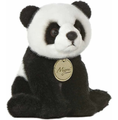 Peluche Aurora, Línea Miyoni, Panda 19 Cm