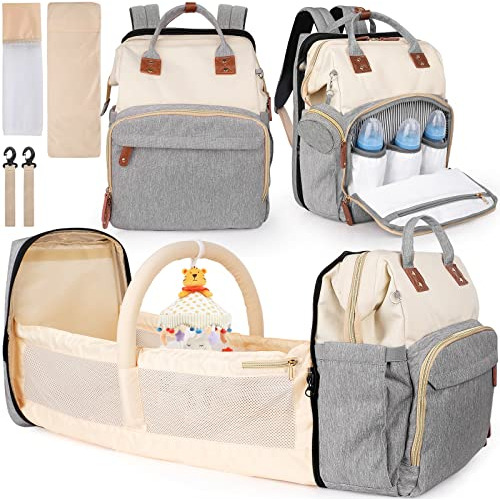 Diaper Bag Backpack Multifunctional Diaper Backpack Wit...