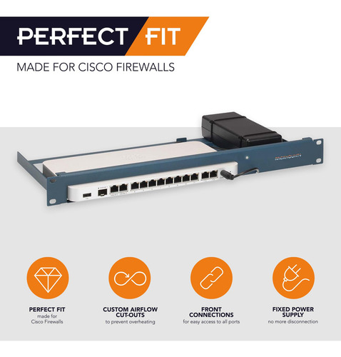 Firewall Cisco Meraki Rack 1u Con Conexiones Frontales