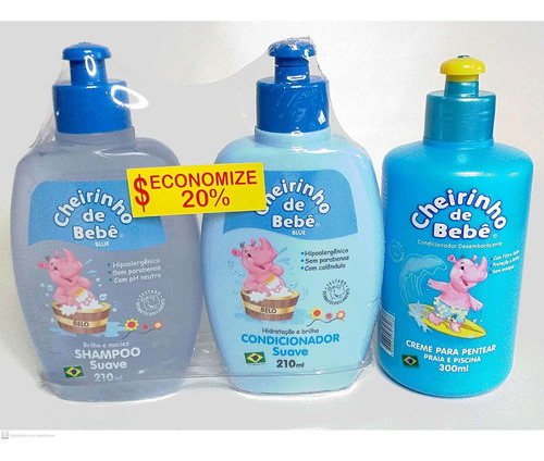 Shampoo Condicionador Creme Para Pentear Cheirinho De Bebe Mercado Livre