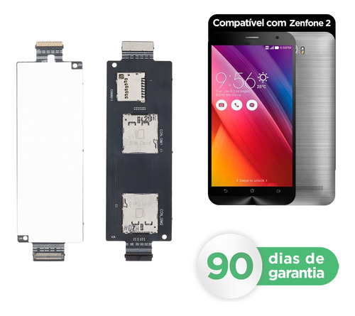 Slot De Chip Zenfone 2 / Ze550kl / Ze551ml Compatível Asus