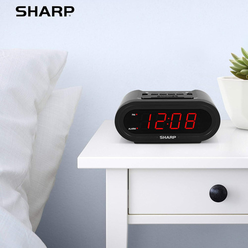 Alarma Digital Sharp Con Accuset - Reloj Inteligente Automát