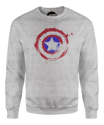 Sudadera Grapics Escudo Capitan America Avengers Sueter Geek