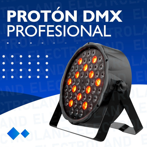 Imagen 3 de 10 de Luz Proton Par 54 Led Alta Luminosidad Rgb Dmx Audioritmico