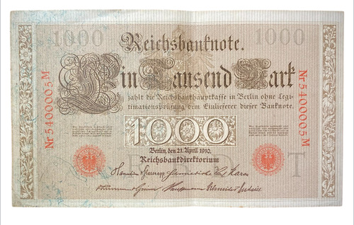 Billete 1000 Marcos Alemania 1910 Oferta