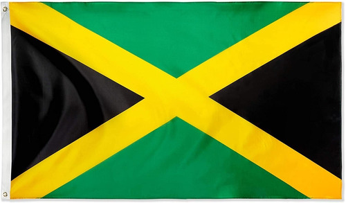 Bandera De Jamaica  150 Cm X 90 Cm