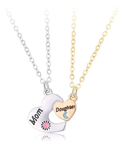 comprar Collares Para Madre E Hija Para 2 Collares Con Dije De Coraz