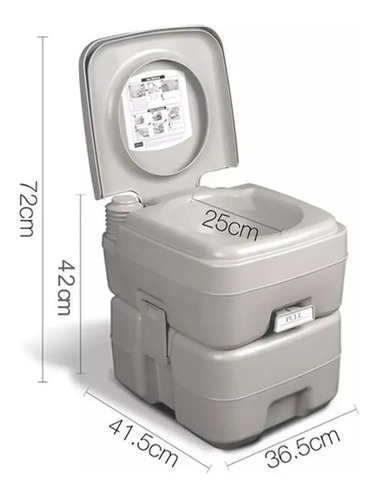 Inodoro Quimico 20 L A Piston Full + Arnes +disgreganpolvo