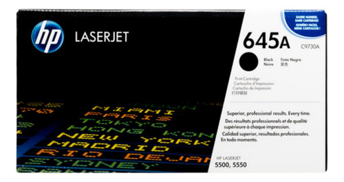 Toner Hp 645a Tinta Negra Original