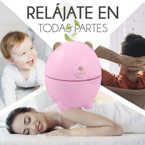 Humidificador Difusor Oso Polar Luz Led Aromaterapia 220ml