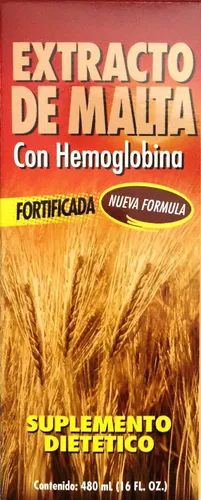 Extracto De Malta Y Hemoglobina, Suplemento Nutricional Para Energía Y Vitalidad (16 Onzas Líquidas/paquete De 1)