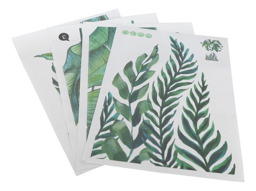 Pegatina De Pared Verde Plantas Patrón S Calcomanías Para Ni