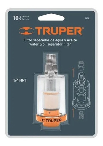 Filtro Separador De Agua Aceite Para Compresor Truper 19027