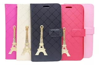 Capa Carteira Flip Case Lenovo K6 Torre Brilho Feminina