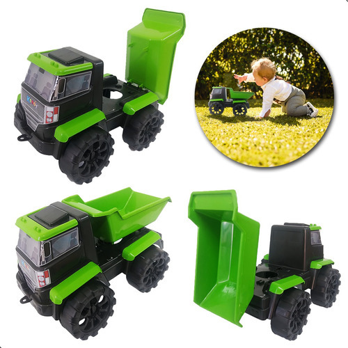 Brinquedo Grande Caminhão Carrinho Reforçado Caçamba Infanti Personagem Caminhão Caçamba