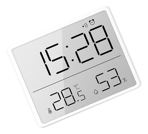 Despertador Digital, Pantalla Lcd, Temperatura, Humedad Y Ti