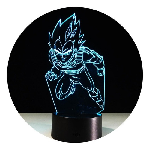 Pack 20 Lámparas 3d Escritorio Dragon Ball Z Gt Super