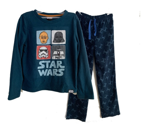 Star Wars Pijama De Polar Estampado 2 Piezas Niño Disney