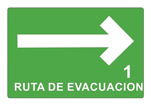 Letreros Informativos, Mxsga-007, 45x30cm, Evacuación, Ruta