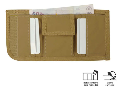 Totto Cartera Para Hombre Con Monedero Y Cadena Clear241 Amarillo Lisa