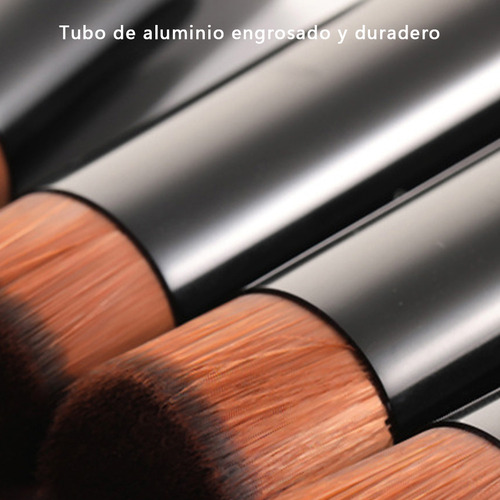 Set 3 Brochas Plana De Maquillaje Para Base Brocha