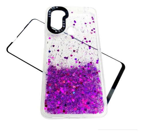 Funda Acrílico Diseño De Corazones Varios Modelos Mot + Mica