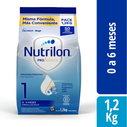 Leche Nutrilon Profutura 1 Pouch 1.2kg (bulto X 10u)