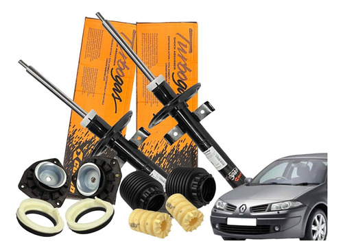 Kit Amortecedor Megane 2007/2011 Diant. C/batentes E Coxim