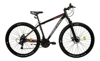 Bicicleta Ghepard X 2.0 Aluminio By Slp Rodado 29 Freno A Disco & Suspension Delantera 21 Velocidades Color Negro Talle M (18 ) Con Pie De Apoyo Lantas Doble Pared Mountain Bike R29