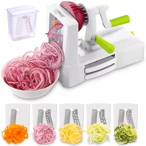 Spiralizer Rallador Verdura En Espiral Hiperware 5 Cuchillas