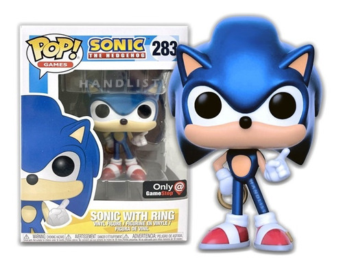 Funko Pop Sonic: El Erizo - Sonic Con Anillo De Juguete 283