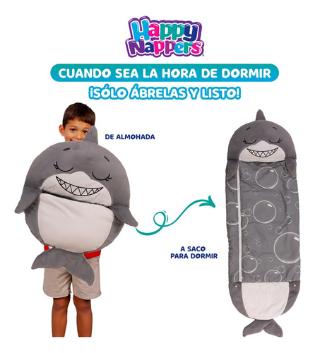Bolsa De Dormir Para Niños Happy Nappers Unicornio Tiburon