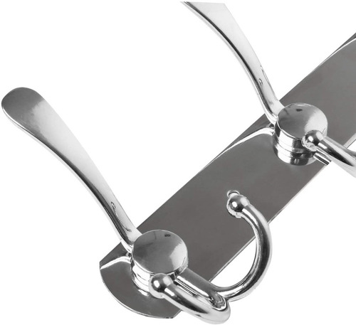 Imagen 5 de 8 de Gancho Perchero Organizador Acero Inox Cromado (iva Incluid)