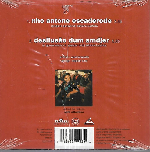 Cesaria Evora Album Simple Nho Antone Escaderode Cd 2 Temas