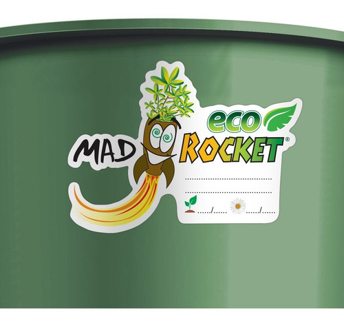 Imagen 2 de 5 de Maceta Mad Rocket 16l X4 + 1 De Regalo Autopoda Aerea Radicu