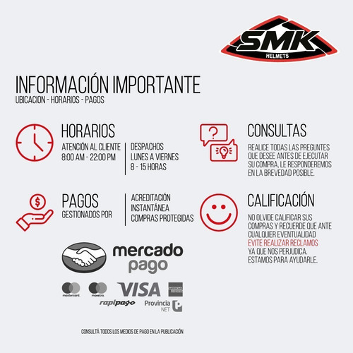 Imagen 4 de 7 de Casco Moto Integral Smk El Dorado Vintage Tipo Ruby