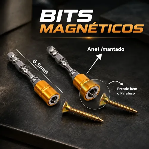 Kit 5 Ponteiras Ph2 Ant-slip Magnética Philips Parafusadeira