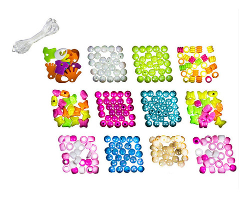 Brinquedo Kit Para Montagem De 12 Tipos De Bijus Em Plastico