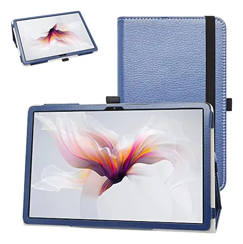 Funda Para Blackview Tab 12 Azul Oscuro 10.1puLG Piel Sintet