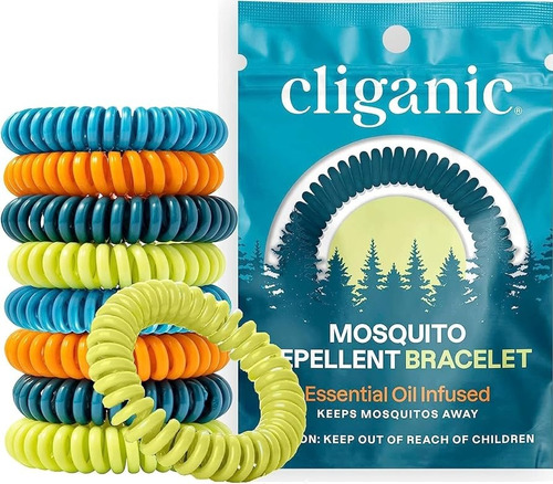 Pulsera Repelente Para Mosquitos Cliganic Made In Usa