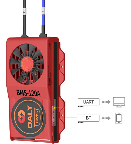 Smart Bms Li-ion 48v 14s 120a Comunicación Uart, Módu...