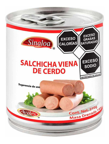 Salchicha Sinaloa Viena 210g