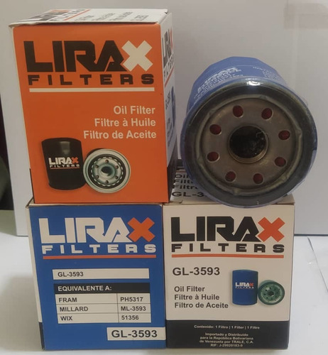 Filtro De Aceite Lirax Palio Lancer Sportage Uno Fire Civic