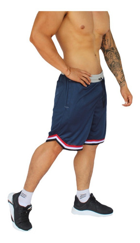 Pantaloneta Larga Basket O Short Basket Hombre De Gym Casual