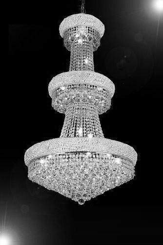 Lámpara Candelabro Candil Imperio Francés 50x30 Cristal