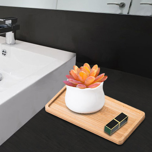 Bandeja De Baño De Madera Velas Bandeja De Rectángulo A
