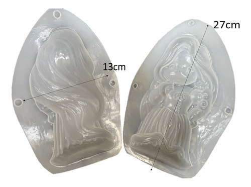 Molde De Princesa Rapunzel Para Yeso 3d