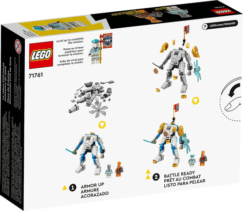 Lego Ninjago Zanes Power Up Mech Evo Figura De Acción Con Co