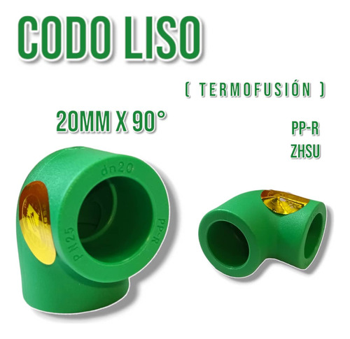 Codo Liso 1/2 X 90 (termofusion) (precio X 8 Unidades)