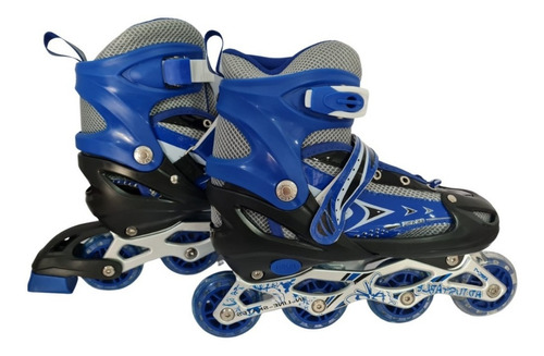 Patins In-line Roller Semi Profissional Base Aluminio 4 Roda